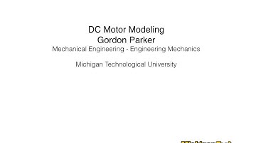 DC Motor Modeling