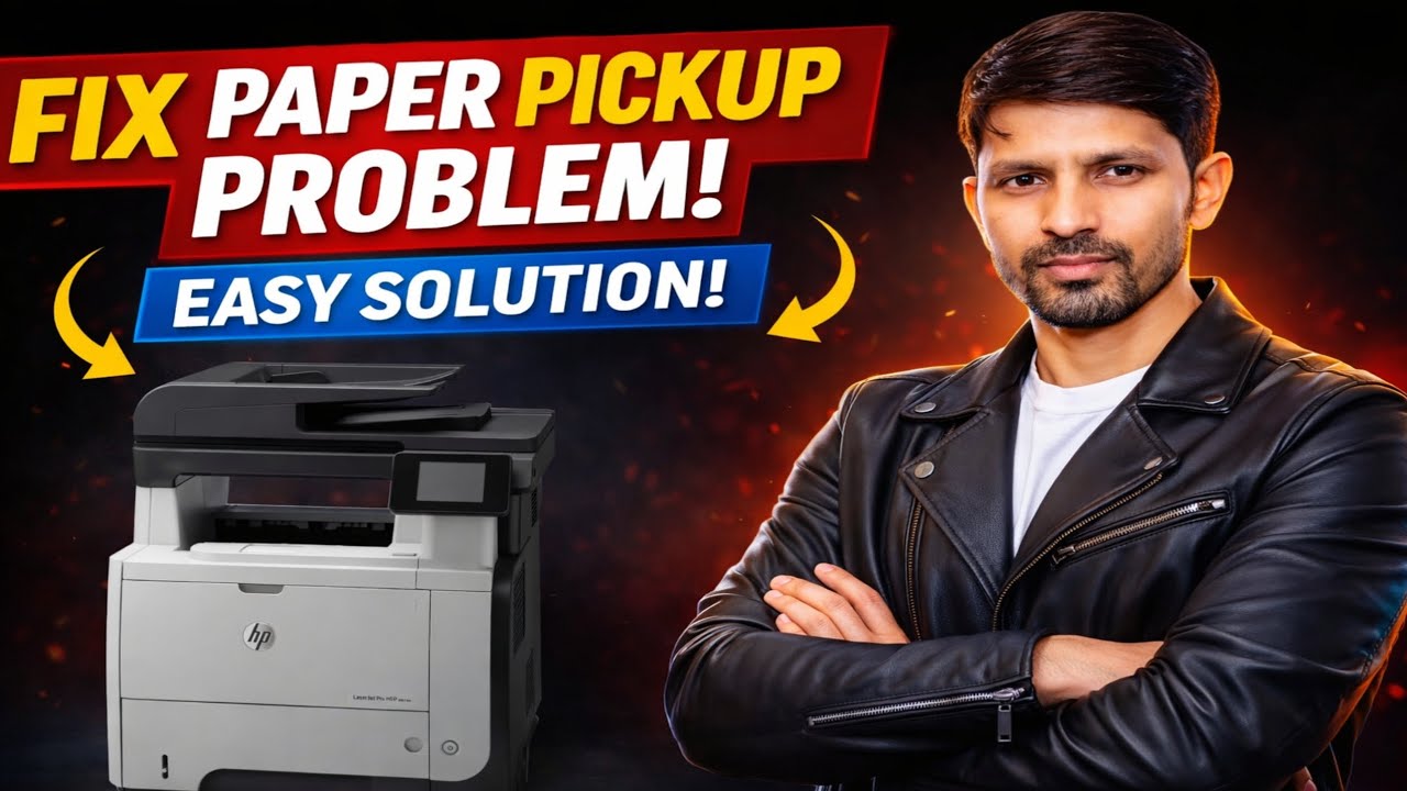 HP LaserJet M521dn Printer Paper Pickup Problem 100% Fix | बिना Part Change Printer Problem Solve