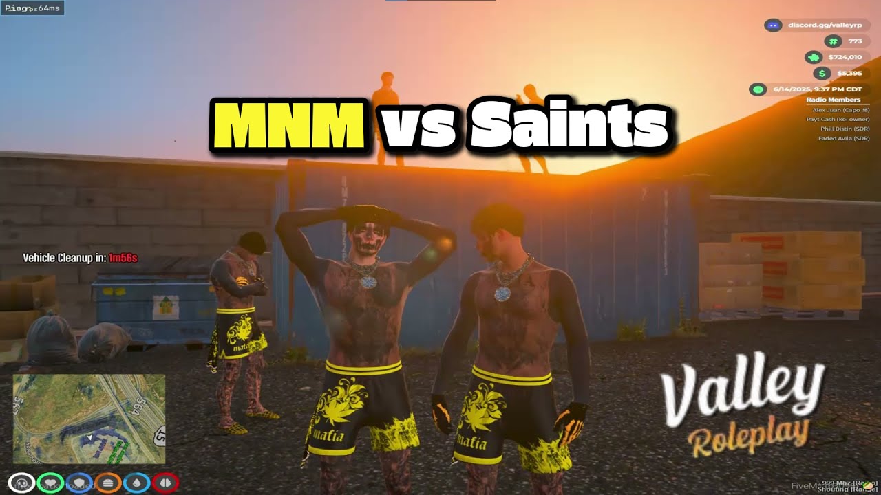 Gang WAR clips in GTA 5 RP | MNM vs Saints 4 - 5 | Valley RP
