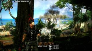 Just Cause 2 - Water Tower go BOOM