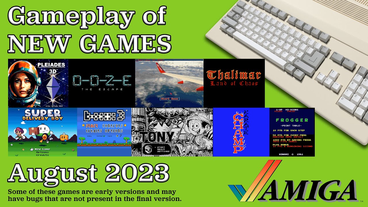 Gameplay of New Amiga Games, August 2023