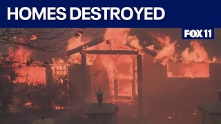 More than 20 homes destroyed in Mountain Fire