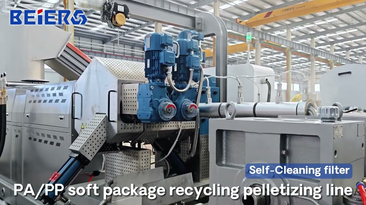 500kg PP PA Pelletizing + Self clean Filter