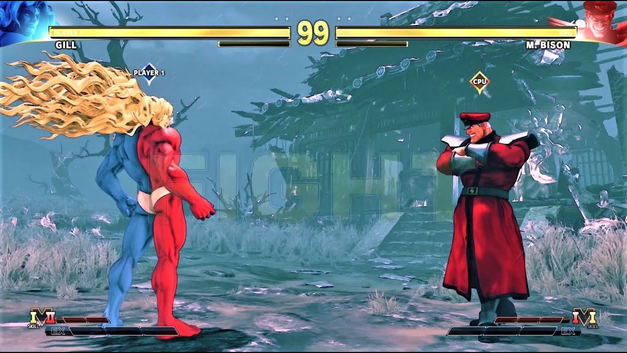 LEVEL 8 GILL VS M Bison Street Fighter V BATTLE FIGHT