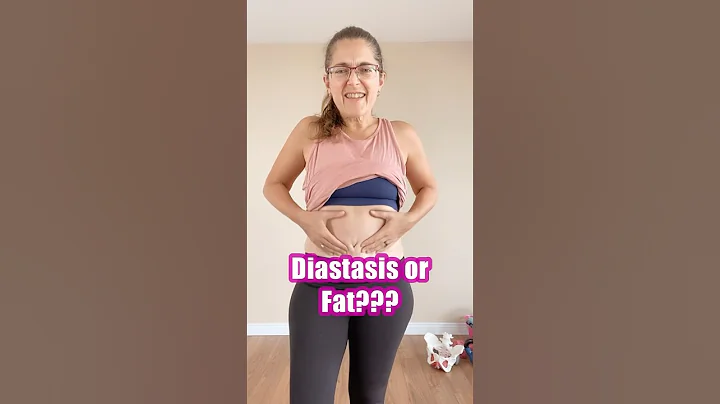 Is it diastasis or just FAT 🤔#diastasisrecti #postpartum #fatloss