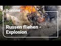 Russen fliehen in kommandozentrale  explosion