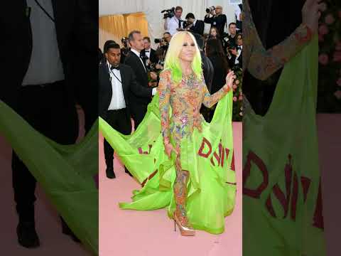 Donatella Versace metgala looks over the years