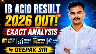 IB ACIO Final Result 2026 🔥 Interview Complete | Result Date