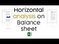 Horizontal analysis balance sheet
