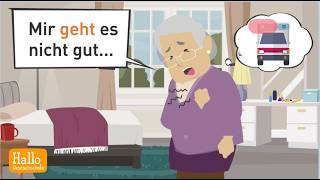Learn German | Help! My grandmother is on the floor! | @halldeutschschule