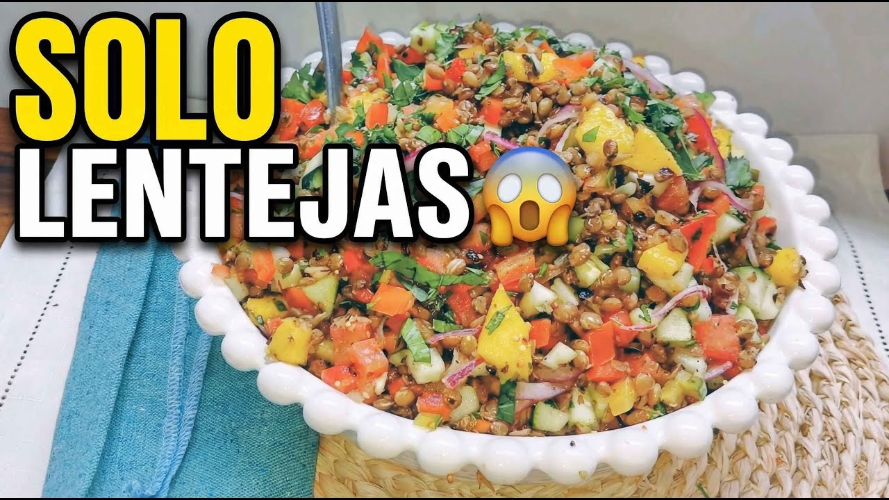 Solo Lentejas y Mira en Qué las Convierto 😱🥗 | Almuerzo Completo y Rendidor