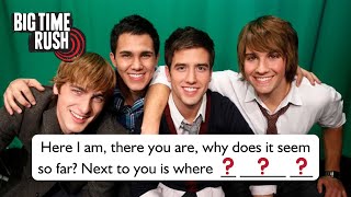 finish the big time rush lyrics