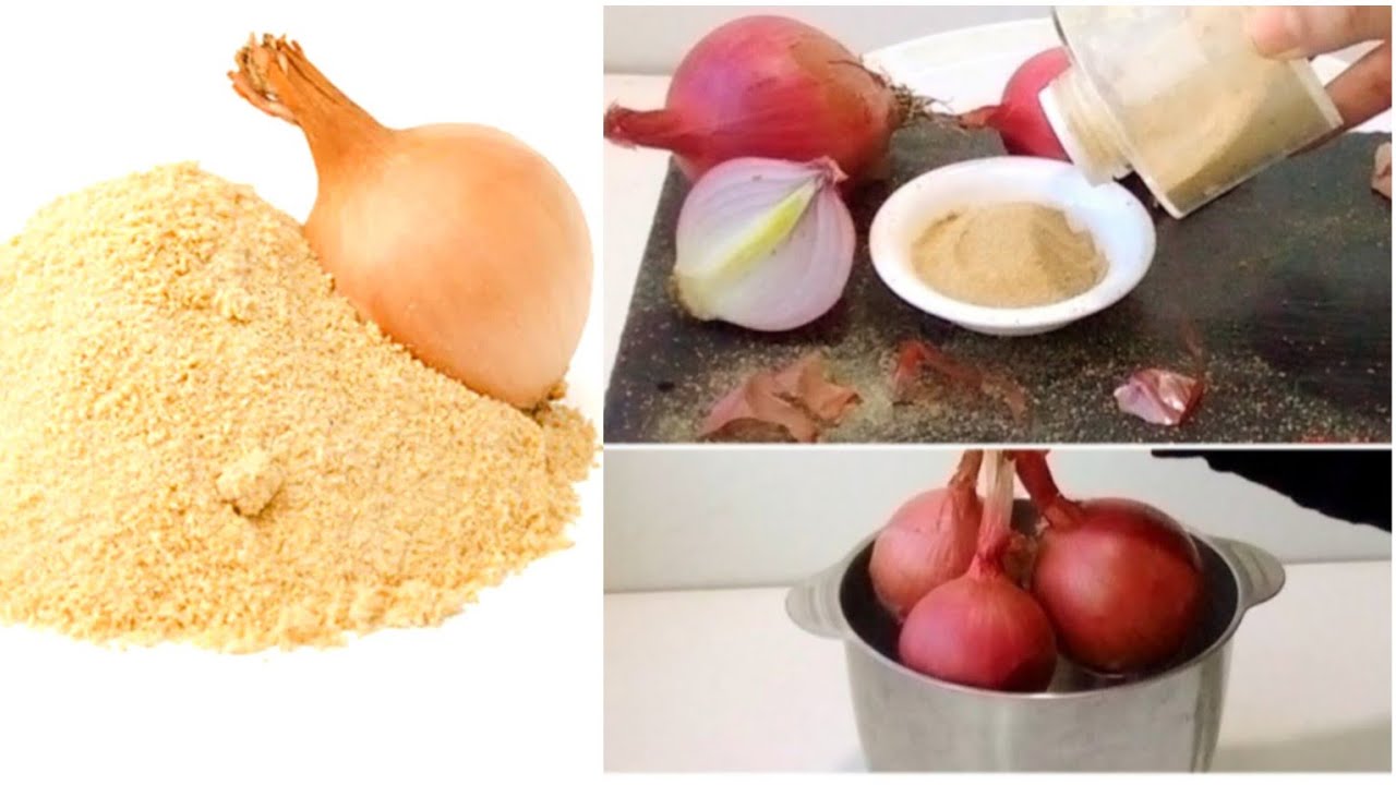 ⛔عمرك مزال تشريها جاهزة وتبقا حتى سنة بلا ماتحجر بودرة البصل باسهل طريقة أحسن من جاهزة