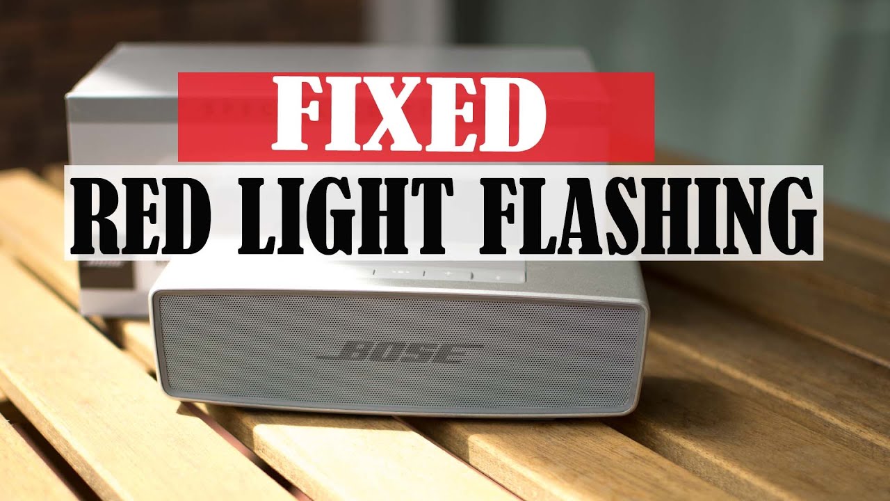 involveret Sky Bortset BOSE Soundlink Mini II: Will Not Charge - Red Flashing Light issue | Easy  Fix - YouTube
