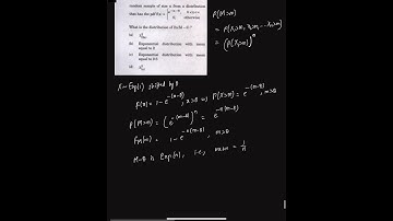 Distribution of Scaled Minimum from Shifted Exponential Sample| UPSC ISS 2025 Paper-1 | Problem-57