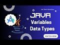 Variables in Java | Data Types in Java | Java Programming