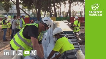 SAERTEX-Liner H2O installation in Valencia with Grupo Canalis and SAERTEX multiCom