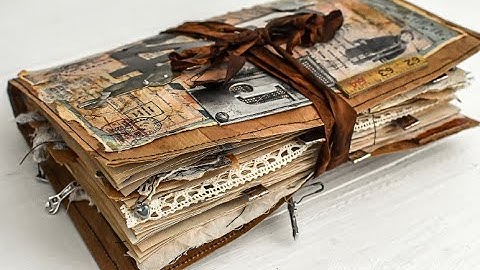 Flip through video of my grunge junk journal (SOLD)