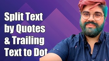 How to Split Text by Double Quotes and Trailing Text to Dot in Python