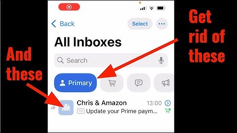 How to remove categories & icons on Mail iPhone app and restore layout defaults after iOS update