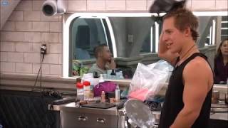 Big Brother Canada 7 - Dane/Adam/Samantha On Corey And HOH Comp - Live Feeds