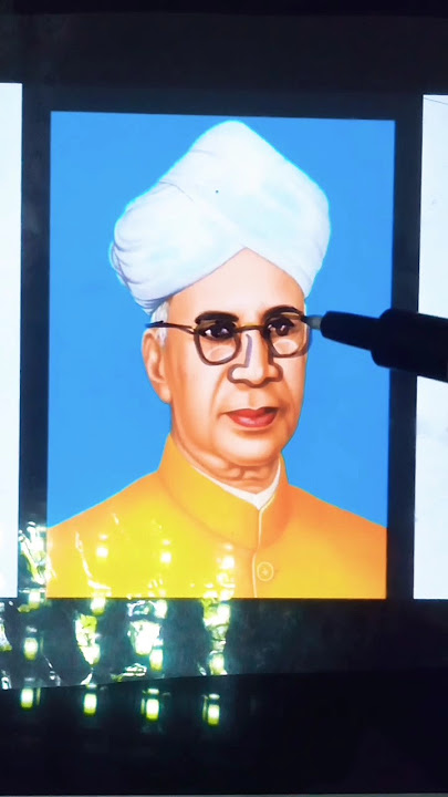 Dr Sarvepalli Radhakrishnan drawing on plastic thaili #shorts #art  #artist #search #Teachersday