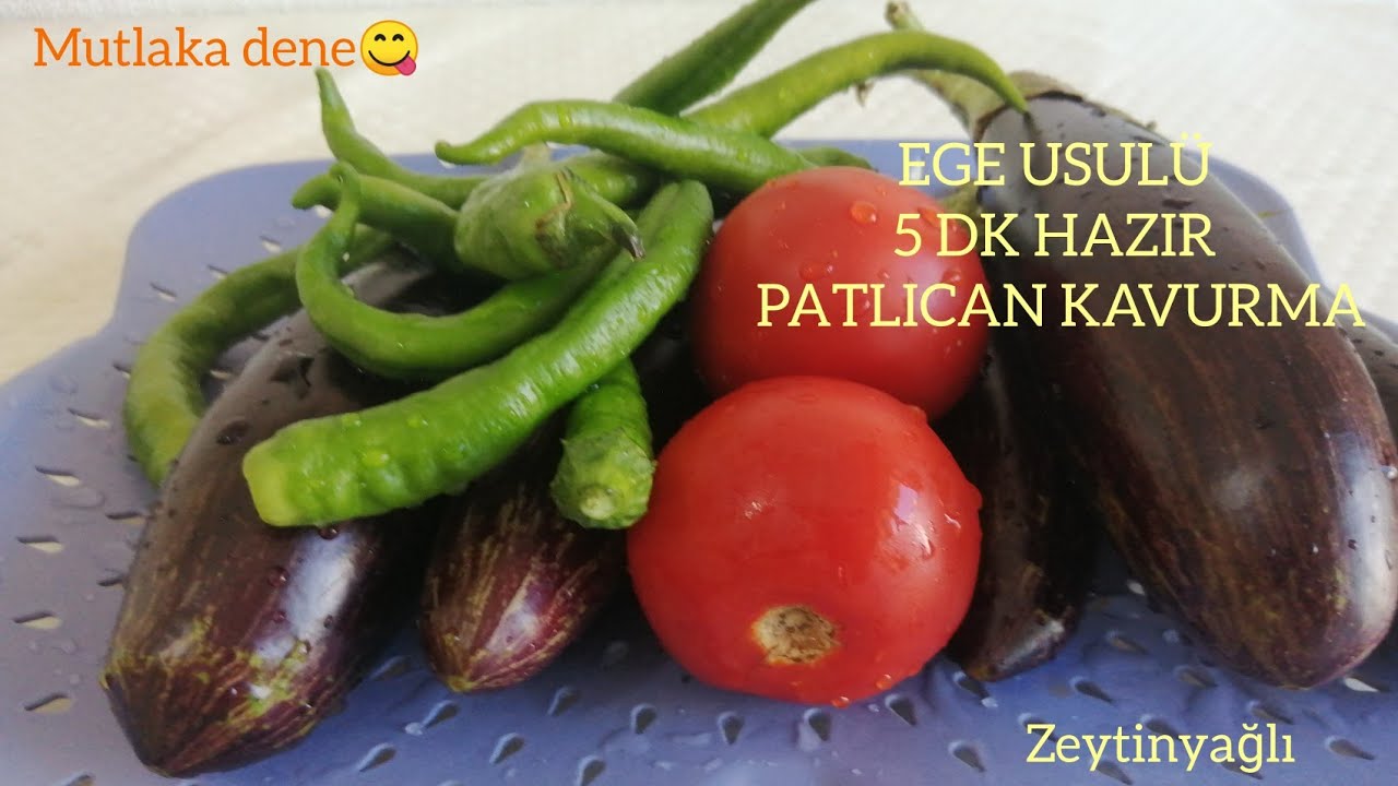 ŞAKŞUKADAN DAHA SAĞLIKLI VE LEZZETLİ????EGE USULÜ ZEYTİNYAĞLI PATLICAN KAVURMASIPRATİK YEMEK TARİFLERİ
