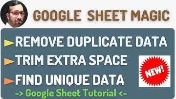 White Space in google Sheets | Unique in google Sheets  | Duplicate in google Sheets