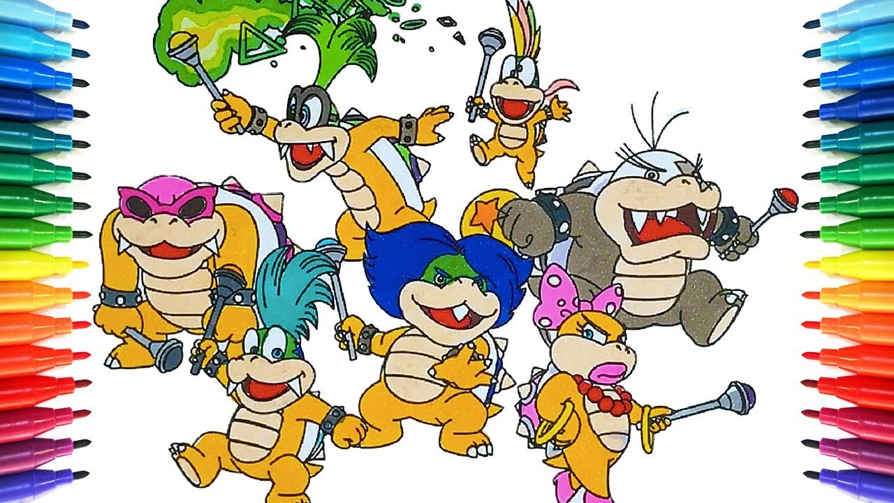 Nice Image Koopalings Coloring Pages How To Draw Super Mario Bros | My ...