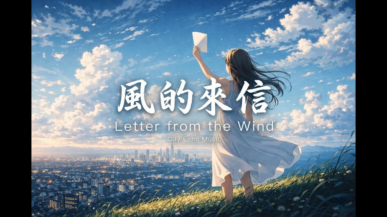 City Echo - 風的來信 (治癒系女聲)(Letter from the Wind)『這份愛會像風一樣，生生不息...』【動態歌詞 / Official Lyric Video】#甜文 文