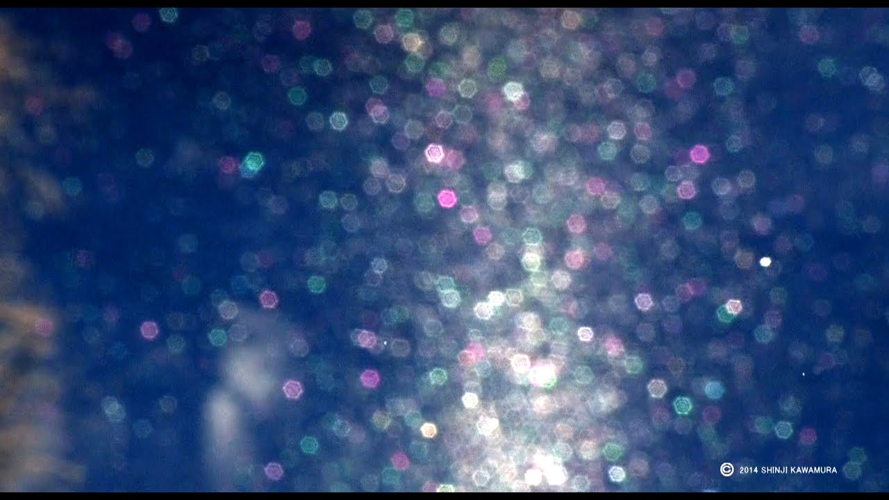 北海道の絶景】 Diamond dust shining in rainbow colors 虹色に輝く 