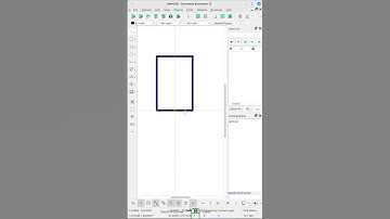 How to create a rectangle very fast with a specific dimension in LibreCAD  #cad #geometricshapes