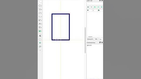 How to create a rectangle very fast with a specific dimension in LibreCAD  #cad #geometricshapes
