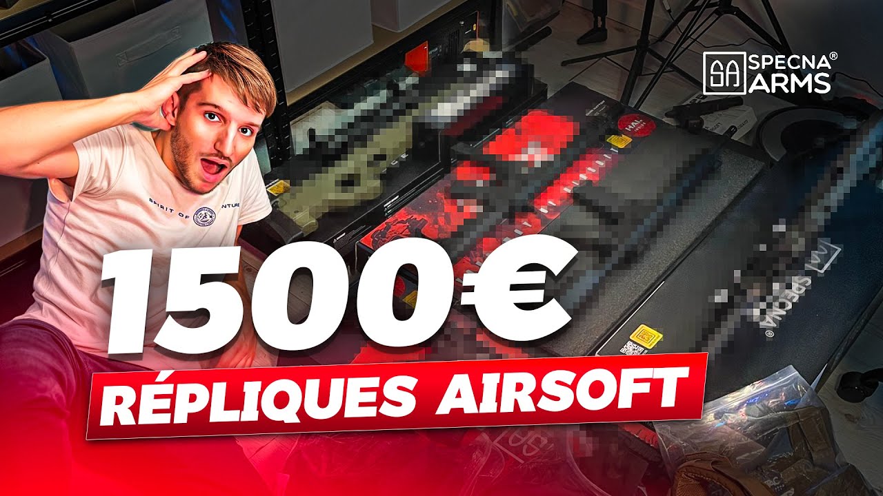 J'AI REÇU LE PLUS GROS COLIS D'AIRSOFT (Specna Arms)😲