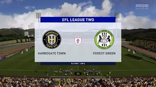 Харрогейт - Форрест Грин 37 тур Чемпионата первой Английской лиги по футболу 20/21 FIFA 21 PS4