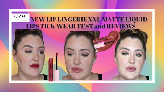 NYX NEW LIP LINGERIE XXL MATTE LIQUID LIPSTICK // TRY ON/ WEAR TEST and REVIEW // Melissa Welz