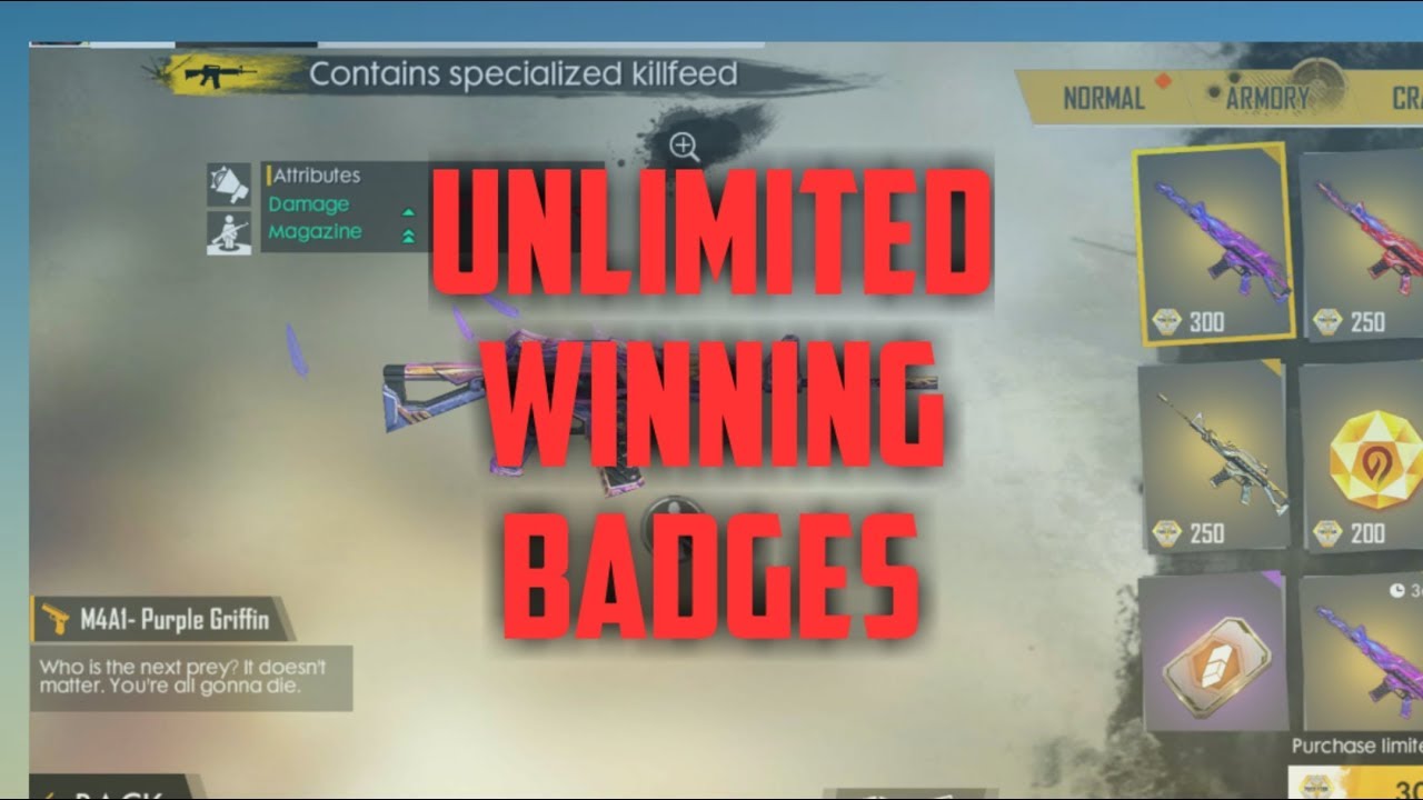 Free Fire Winner Badge Hack Working!!!
