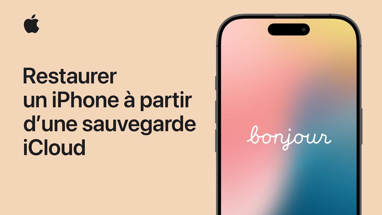 Restaurer un iPhone à partir d’une sauvegarde iCloud | Assistance Apple
