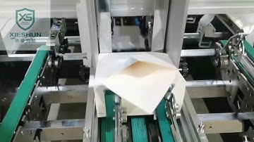 Triangular box how to make in XS850 folder gluer machine