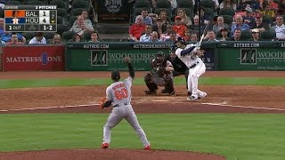 BAL@HOU: Marisnick earns ground-rule double after