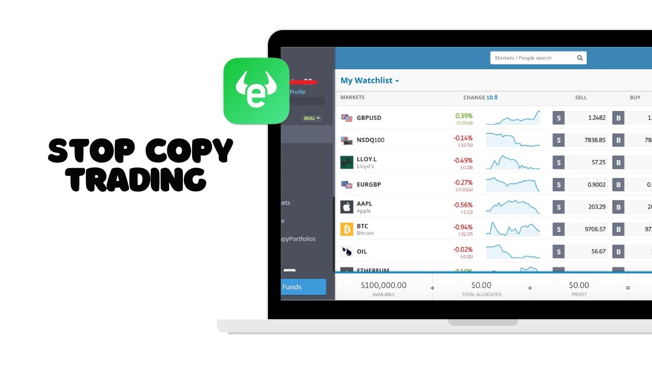How To Stop Copy Trading On eToro Step by Step - YouTube