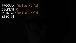 ASMR Programming - Hello World en Bal