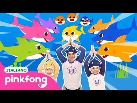 Bimbo Squalo Remix | +Compilation | Italiano e Inglese | Shark Month | Pinkfong! Canzoni per Bambini