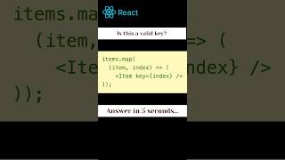 Using Index as Key? 😬 React List Quiz (Most Devs Get This Wrong)