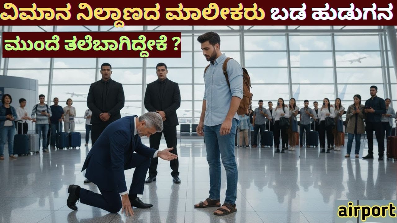 ವಿಮಾನ ನಿಲ್ದಾಣದ ಮಾಲೀಕರು ಬಡ ಹುಡುಗನ ಮುಂದೆ ತಲೆಬಾಗಿದ್ದೇಕೆ ?#kurukshetrakannadachannel #stories