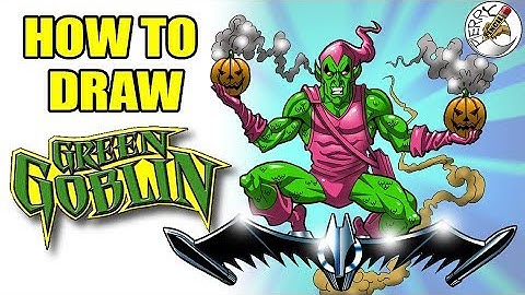 How to draw Green Goblin step by step narrated tutorial