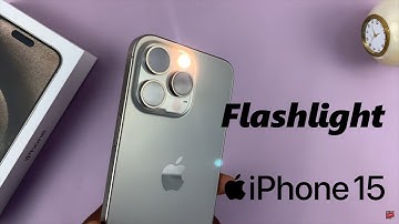 How To Turn ON Flashlight On iPhone 15 & iPhone 15 Pro