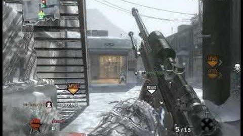 Black Ops: double kill with Sniper No Scope
