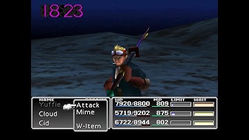 Final Fantasy VII - Cid vs Emerald Weapon (No summons)