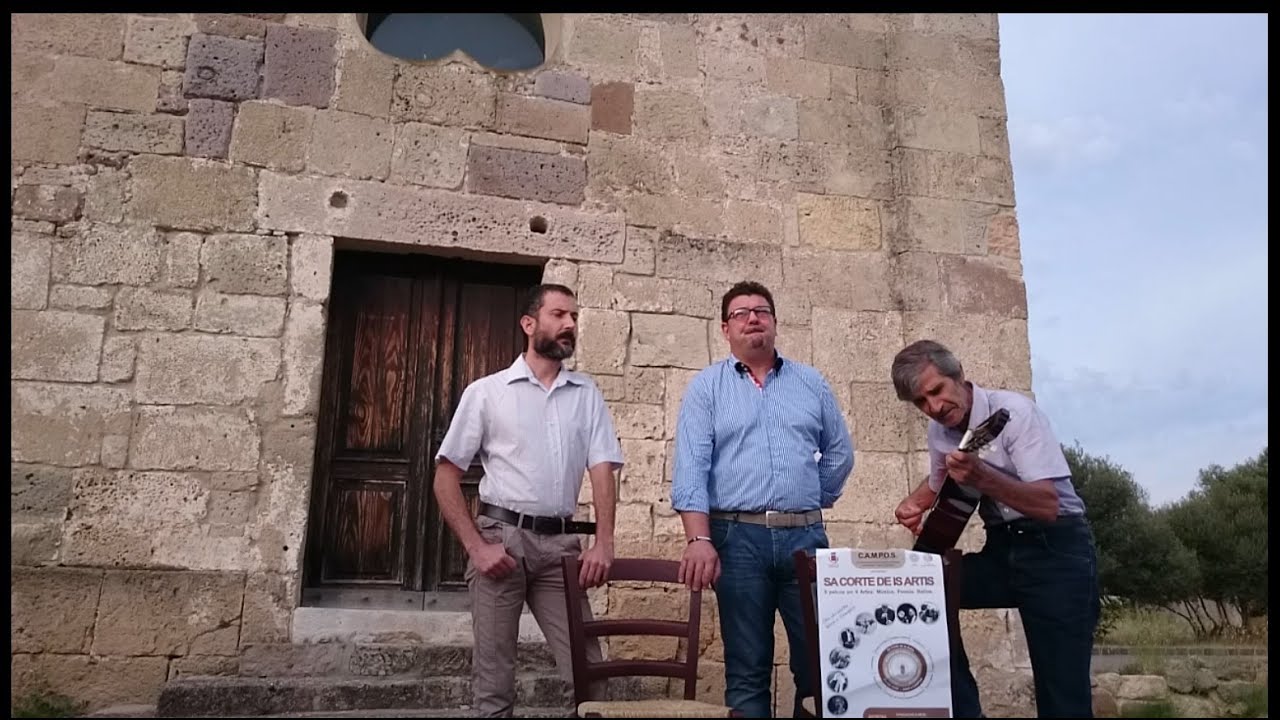 Franciscu Capuzzi, Antonellu Tuveri e Fernandu Melis po sa Corte de is Artis